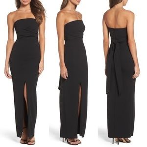 LULUS Own the Night Strapless Column Gown